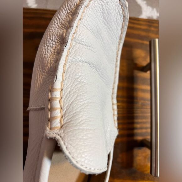 Polo Ralph Lauren White Leather Loafers Slip-Ons driving shoes 9.5 main image 9